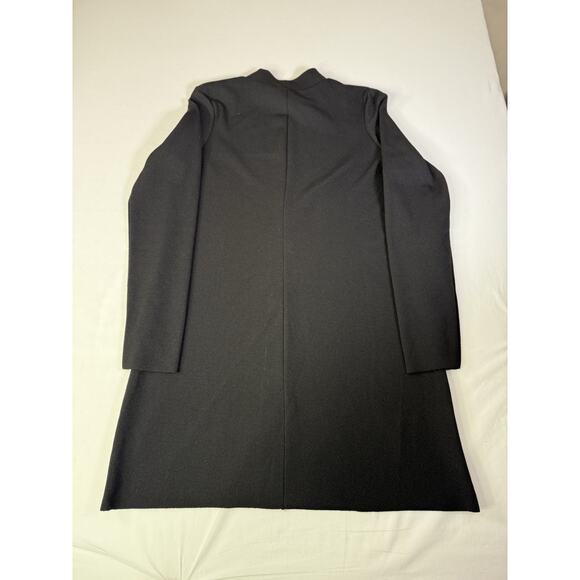 Zara Dress Womens Small Black Long Sleeve Floral Shift Stretch Cocktail - Picture 4 of 4